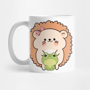 Happy hedgehog and Froggy Mug